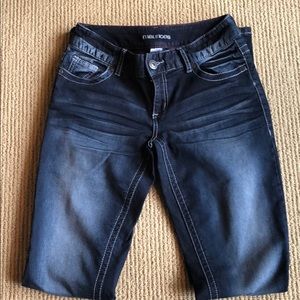 Long Dark Wash Jeans
